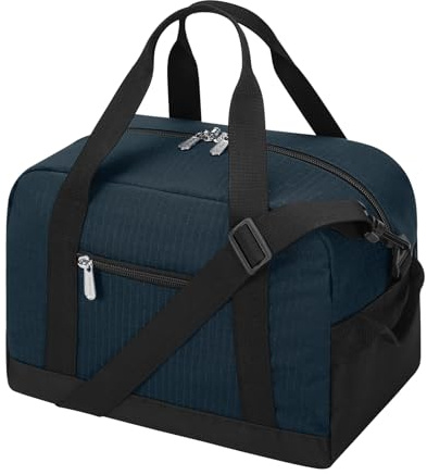Sporttasche klein, Reisetasche 12L Mini Handgepäck Tasche für Weekender, Fitnesstasche 30x20x25cm-Navy Blau