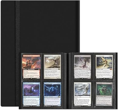 4-Pocket Trading Card Binders, 160 Pockets Trading Card Album Folder, Collector Album, Premium Card Binders Compatible for MTG, TCG, Sport, Football, Baseball Collector Cards