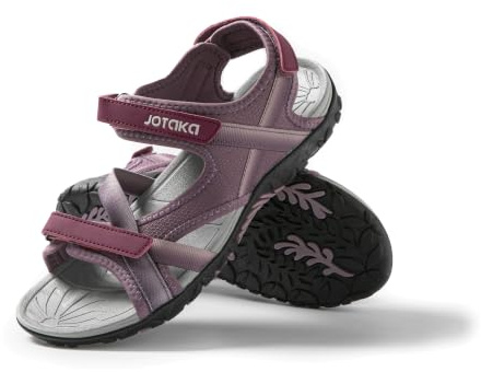 JOTA KA Sandales d'été pour femme – Légères, respirantes et confortables, semelle antidérapante, fermeture Velcro réglable – randonnée, marche et usage quotidien