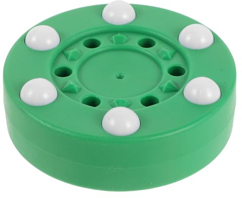 DOITOOL Disco de Hockey sobre Patines Color Verde para Entrenamiento Disco de Plástico para Hockey Callejero Equipo de Práctica Adultos