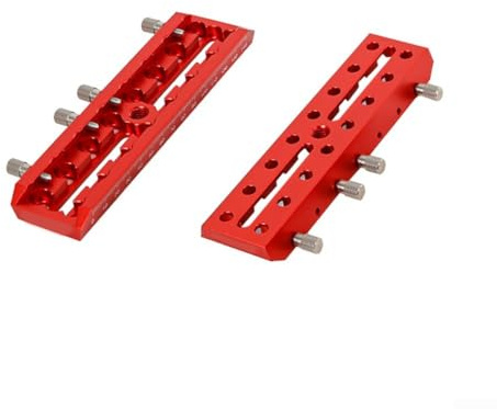 Espejo de guía astronómica para telescopio, placa de cola de milano con ranura de guía de doble propósito y compatibilidad con abrazadera estándar Vixen, aleación de aluminio, rojo (160 mm)
