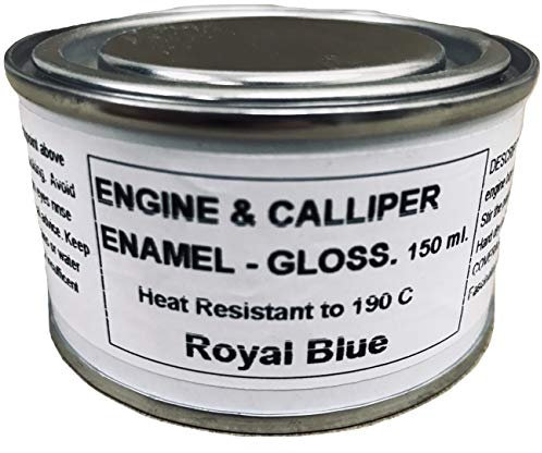 1 x 150ml Royal Blue Heat Resistant Gloss Brake Caliper & Engine Paint