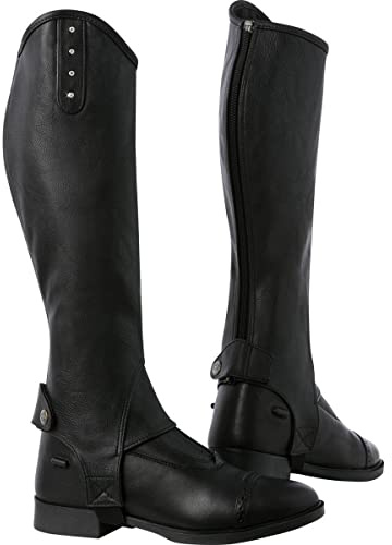 Norton Unisex's 913107203 Half-Chaps, Schwarz, Einheitsgröße