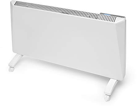 Radialight Sirio Radiatore Elettrico a Convezione Naturale Portatile Basso Consumo Controllo Digitale dei Consumi e della Temperatura Programmabile Protezione Umidità IP24 (1500W)