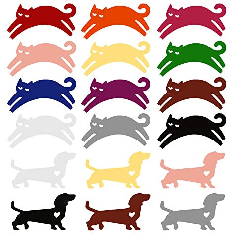 Csirnto Marcadores de Copa de Vino 18 Piezas Marcador de Vasos Identificador de Copa de Vino Marcadores de Bebidas de Silicona Marcadores de Vidrio de Silicona Copa de Vino Marcador Silicona