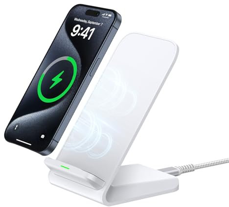 Chargeur à Induction, 15W Chargeur sans Fil Station de Charge Rapide pour Samsung Galaxy S21 S22 S23 FE S24 S25 Ultra, Google Pixel 10 9 Pro 8 7 a 6XL, iPhone 17 Pro Max 16e 15 14 13 12 11
