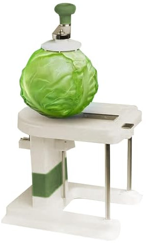 Rebanadora de col – Cortador de verduras de acero inoxidable para rallar col y picar col para ensalada de repollo, chucrut y ensalada | Mango ergonómico, cuchillas afiladas, fácil de usar, apto para