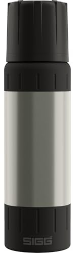 SIGG – Stainless Steel Insulated Water Bottle – Thermos Bottle Alpine Star Brushed, with Cup – 20hr Hot, 72hr Cold – Compact & Robust – Leakproof – BPA-Free – Outdoor, Camping & Hiking – 0.75L
