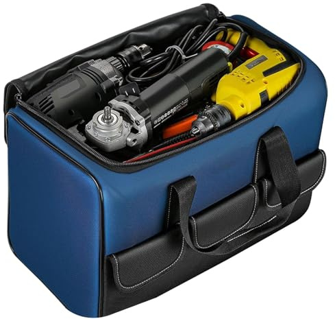 Borsa Utensili Impermeabile, Borsa Trasporto Attrezzi, Trolley In Oxford Spesso Con Cerniera Resistente All'usura Per Uomo Papà Meccanico Saldatore Cantiere Edile