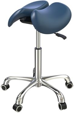 Genérico Taburete Tipo Silla De Montar, Silla De Oficina Tipo Silla De Montar, Cojín De Asiento Engrosado Que Puede Soportar Aproximadamente 440 Libras, For Cocina, Dibujo, Oficina, Salón De Masajes