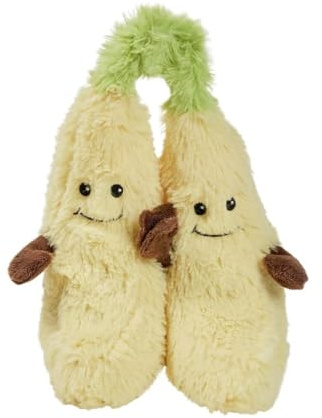 Microwavable Heatable Pair Plush Soft Toys – Fully Heatable & Freezable | Scented with French Lavender | Soothing Warm or Cool Comfort | Cuddly for Anxiety (Pair of Bananas)