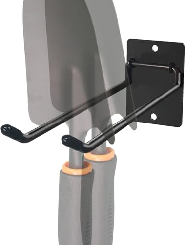 Generisch Organizer per attrezzi per garage e giardino – Gancio in acciaio resistente | Conservazione attrezzi per garage – Per casa capannone giardino scopa rastrello e attrezzi da lavoro