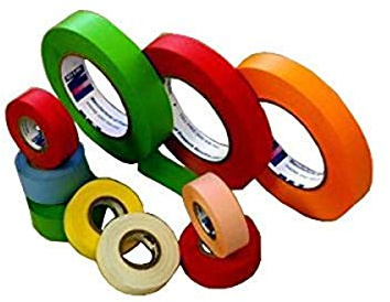 Nev's Ink TC-10-Chart Label Tape, 1 Width, 500 Length, Chartreuse Color (Case of 12)