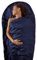 Sea to Summit Premium Silk Travel Liner, Traveller w/Pillow Insert (85 x 36in) (Navy Blue)