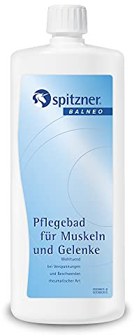 Spitzner Pflegebad 1 Liter für Muskeln und Gelenke - Badebombe - Körperpflege - Erwachsene, insbesondere mit Muskel- oder Gelenkschmerzen oder aktive Personen - Unisex
