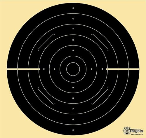 X-Targets Große *Duel Target Xls*/55x52 cm/geschlitzt/Schießscheibenkarton 200 g/m² (5 Stück)
