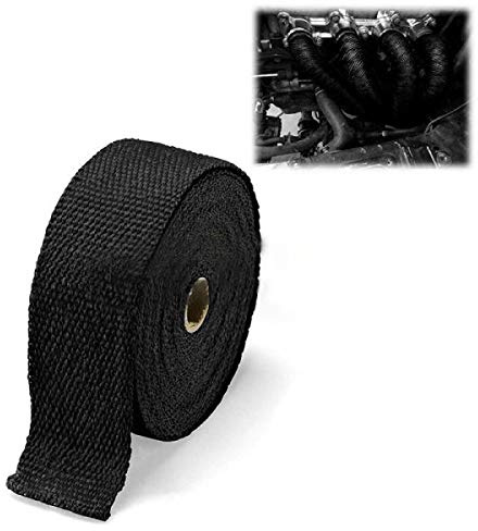StickersLab - Ruban thermique en fibre de verre protection chaleur collecteur d'échappement 50 mm x 1,5 m