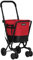 Playmarket Easy Go Einkaufstrolley, faltbar, mit Abnehmbarer Tasche (Cherry) ,40 L