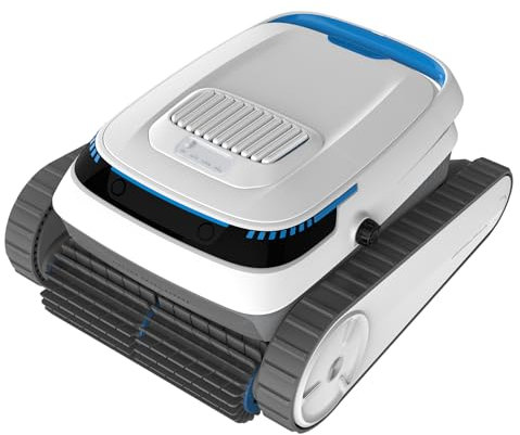 AIRROBO Poolroboter, Poolsauger Akku Kabelloser, Poolroboter Boden und Wand, Wasserlinie, Intelligenten Navigation, 120 Minuten Laufzeit, Wandklettern, Poolreiniger für Pools bis zu 170㎡, PC10