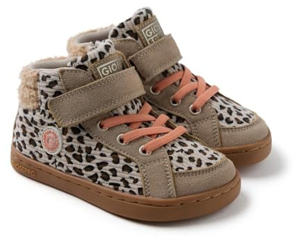 GIOSEPPO Barefoot - Baskets Bottines en Velours CÔTELÉ IMPRIMÉ Animal AMIRET