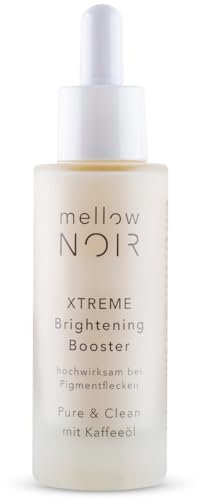 mellow NOIR XTREME Brightening Booster 30ml - Anti Pigmentflecken Serum - Reduziert dunkle Flecken, Altersflecken & Pickelmale im Gesicht und auf der Haut - Vegan - Zertifizierte Naturkosmetik
