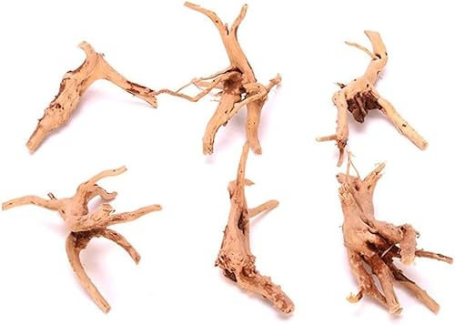 Ymhapp 1Pc Natural Aquarium Driftwood Branches Wood Aquarium Trunk Driftwood Tree Fish Tank Log Decoration Plant Stump, Aquarium Decor Thematic Ornaments Assorted Size (8-10cm)