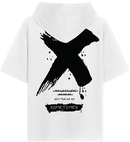 KENAIJING Sweat Manche Courte Homme Imprimé Hip Hop Tee Shirt