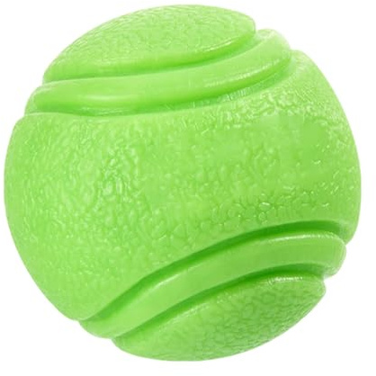 Palla da masticare per cuccioli resistente agli strappi con creste per la cura dei denti e rimbalzo elastico per esercizi all'aperto palla da recupero all'aperto