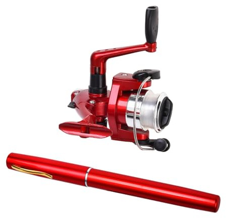 Whoasyst Pocket Telescopic Fishing Rod Set With Reel For Winter Ice Light Weight Small Pen Styles Telescopic Fishing