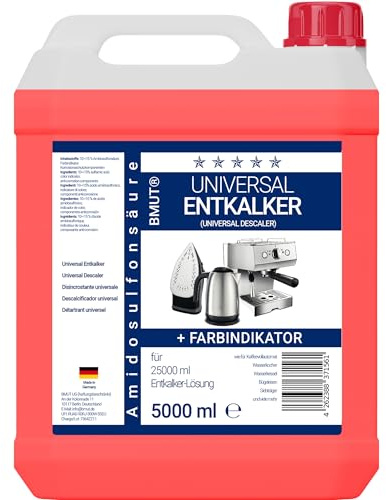 5L Universal Entkalker für Kaffeevollautomaten & Kaffeemaschine & mehr – universell einsetzbar für alle Marken – 5 Liter Kanister – Konzentrat
