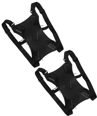 Toyvian Bolsa para Espada de Cosplay de Cuero Sintético Correa Doble Ajustable, Funda para Dos Espadas Renacentistas para Esgrima y Recreaciones al Aire Libre, Mochila Espalda Portátil