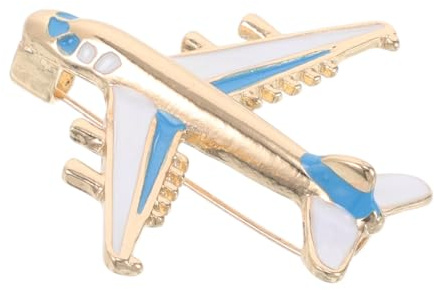 SUPVOX Spilla a Forma di Aereo in Lega Blu, Accessorio per Bavero e Zaino, Spilla da Borsa Elegante per Abbigliamento Femminile, Personalizzabile per Uso Quotidiano e Eventi Sociali