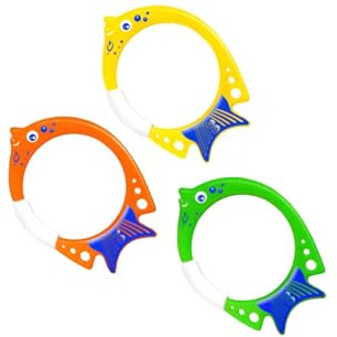 KTUXZCI Juguetes de Piscina para niños, Juego Creativo de Anillos Buceo, diseñado para la diversión del Entrenamiento natación y Buceo para niños, Juguetes Piscina