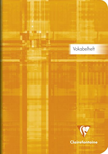Clairefontaine 36879C - Vokabelheft DIN A5, 32 Blatt 90g, liniert mit 1 Mittelstrich, farbig sortiert, 1 Stück