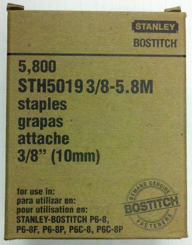 Stanley Bostitch 3/8 (10mm) Staples 1/2 Crown