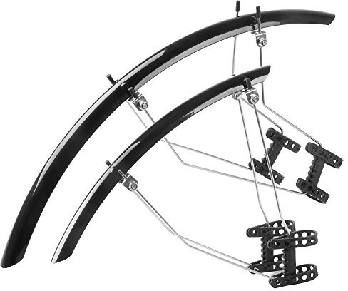 M-Wave Schutzblech-Set Mud Max Race QR, Schwarz, 28 Zoll, 385061