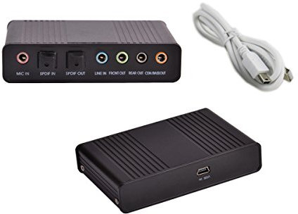 KALEA-INFORMATIQUE Tarjeta de Sonido USB Externa: Sonido 5.1 de 6 Canales con Entrada y Salida Digital SPDIF
