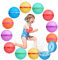 Globos de Agua Reutilizables, 12 Bolas Agua Rellenables, Silicona Pelotas de Agua Llenado Rapido para Juegos Agua, Sin Fugas, Sin Dolor al Impactar