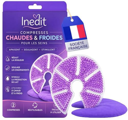 Coussinet Gel Allaitement [Société Française] Lot de 2 Compresses 3-en-1