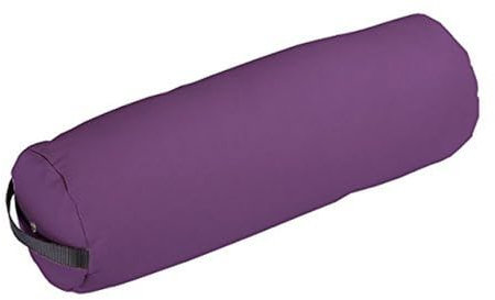 Earthlite Bolster Pillow Fluffy – Soft Filling, Durable, Easy to Clean 100% PU Upholstery incl. Strap Handle/Professional Quality CFC-Free/Back Pain Relief, Amethyst