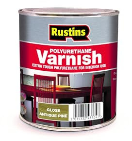 RUSTINS POGA1000 Polyurethane Varnish, Antique Pine Gloss, 1 l