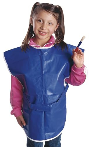 Colorations Machine Washable Child's Paint Smock for Young Artists Painting Supplies, Model:NMPS