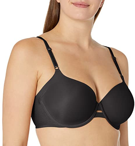 Warner's Women's Plus-Size Simply Perfect Underarm Smoothing Underwire Bra Bra, Rich Black, 34C