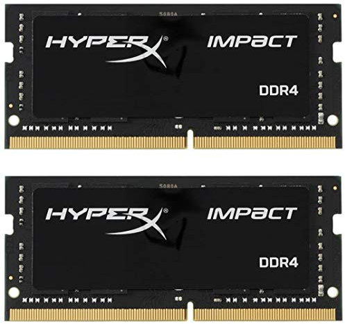 HyperX Impact DDR4 HX432S20IBK2/32 Memory 3200 MHz CL20 SODIMM 32 GB Kit (2x16 GB), black