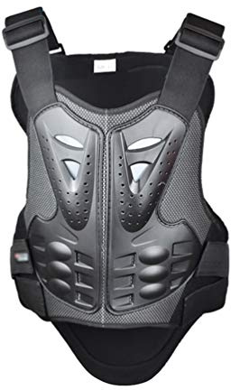 Dexinx - Protector de Pecho para Deportes de Carreras, Transpirable, para Motocicleta, esquí y Engranaje Negro XL