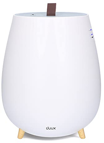 Duux Tag 2 Luftbefeuchter Ultraschall Für Eine Gesunde Raumluft - 10h Arbeitszeit Air Humidifier Zum Wohlfühlen - 2,5L Raumluftbefeuchter Bis zu 30m² - Luftbefeuchter Schlafzimmer Weiß