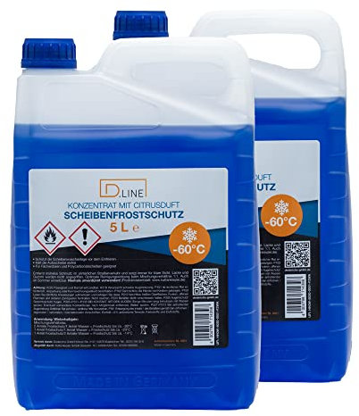 D.LINE Premium Scheibenfrostschutz Konzentrat mit Citrusduft -60°C, 5 Liter Kanister (2)