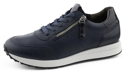 Paul Green Damen Slipper mit Relax-Weite und Wechselfußbett, Frauen Low-Top Sneaker,schnürer,Plateausohle,Halbschuhe,Blau (Space/Ocean),42 EU / 8 UK