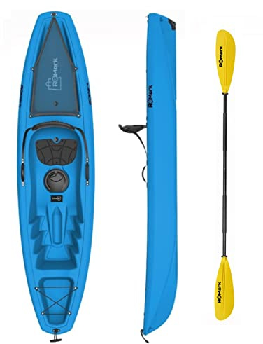 ROMARK Kayak - Canoa da 267 cm - 1 gavone + 1 pagaia + 1 seggiolino + 1 ruotino VARI COLORI mare sport lago