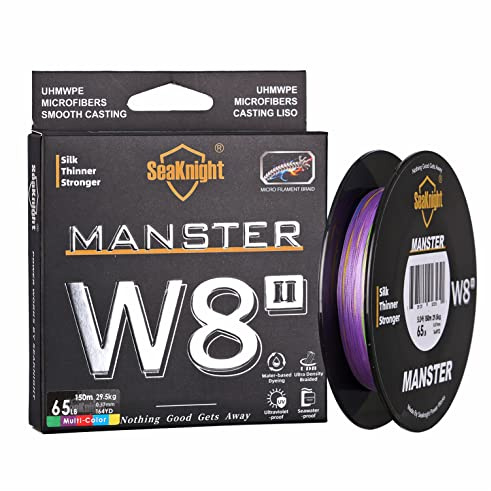 Seaknight Trenzado de Pescar W8 II Trenzado de 8 Hilos 150m/300m/500m Hilo Trenzado de multifilamentos para Pesca en mar 15-100LB